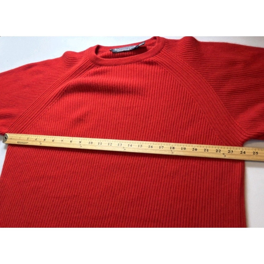 100% Red Cashmere TUNIC Sweater William Kasper California Womens LG Randell Roy - Picture 6 of 7